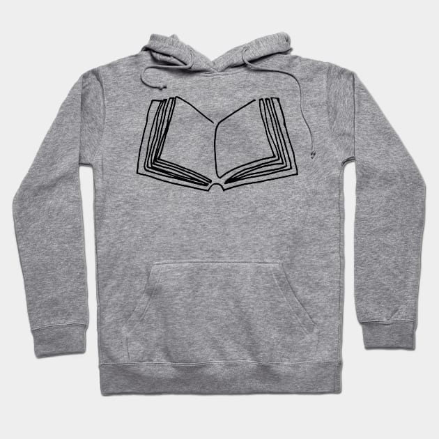 One line book Hoodie by COLeRIC